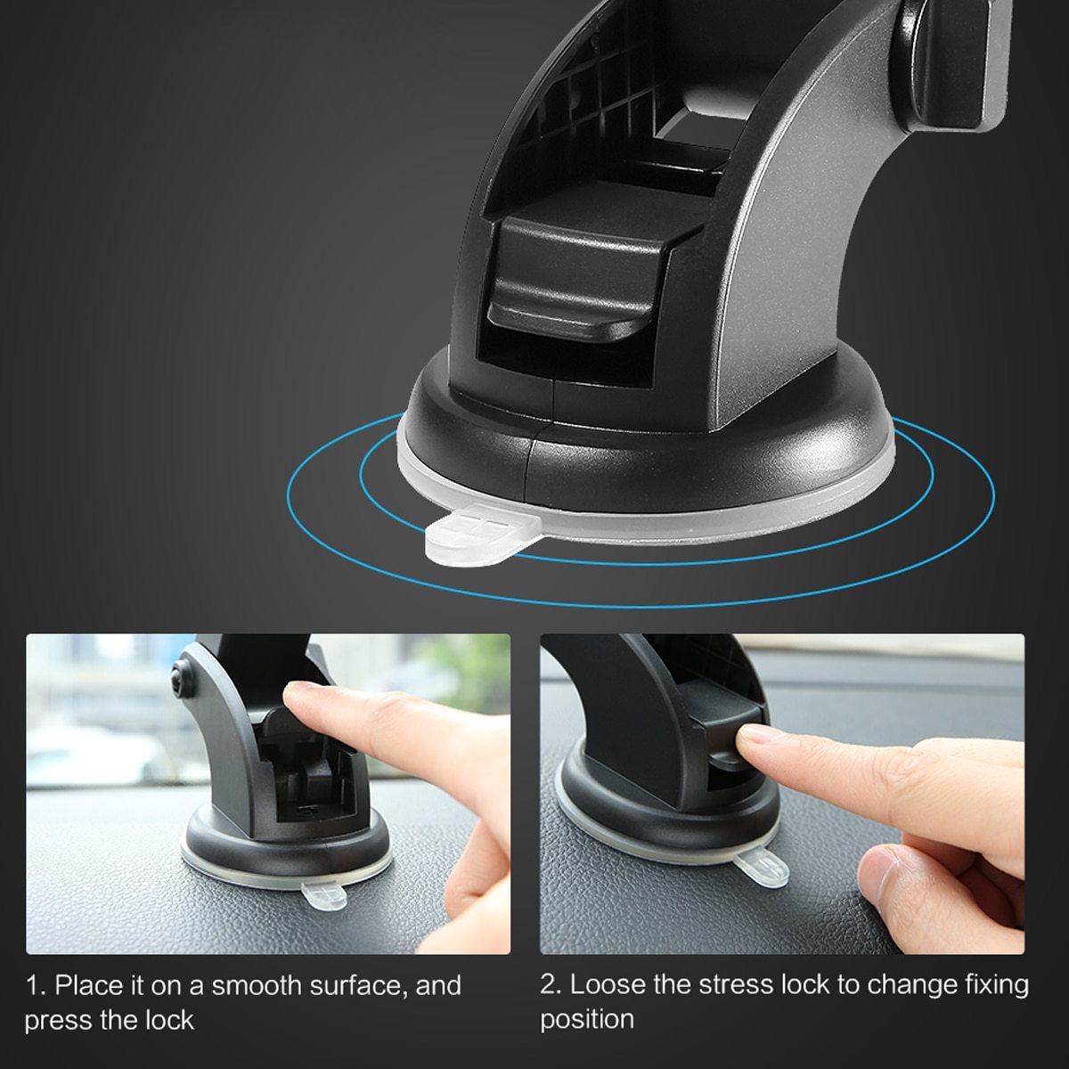 Car Phone Holder ith Suction Cup - Image 4