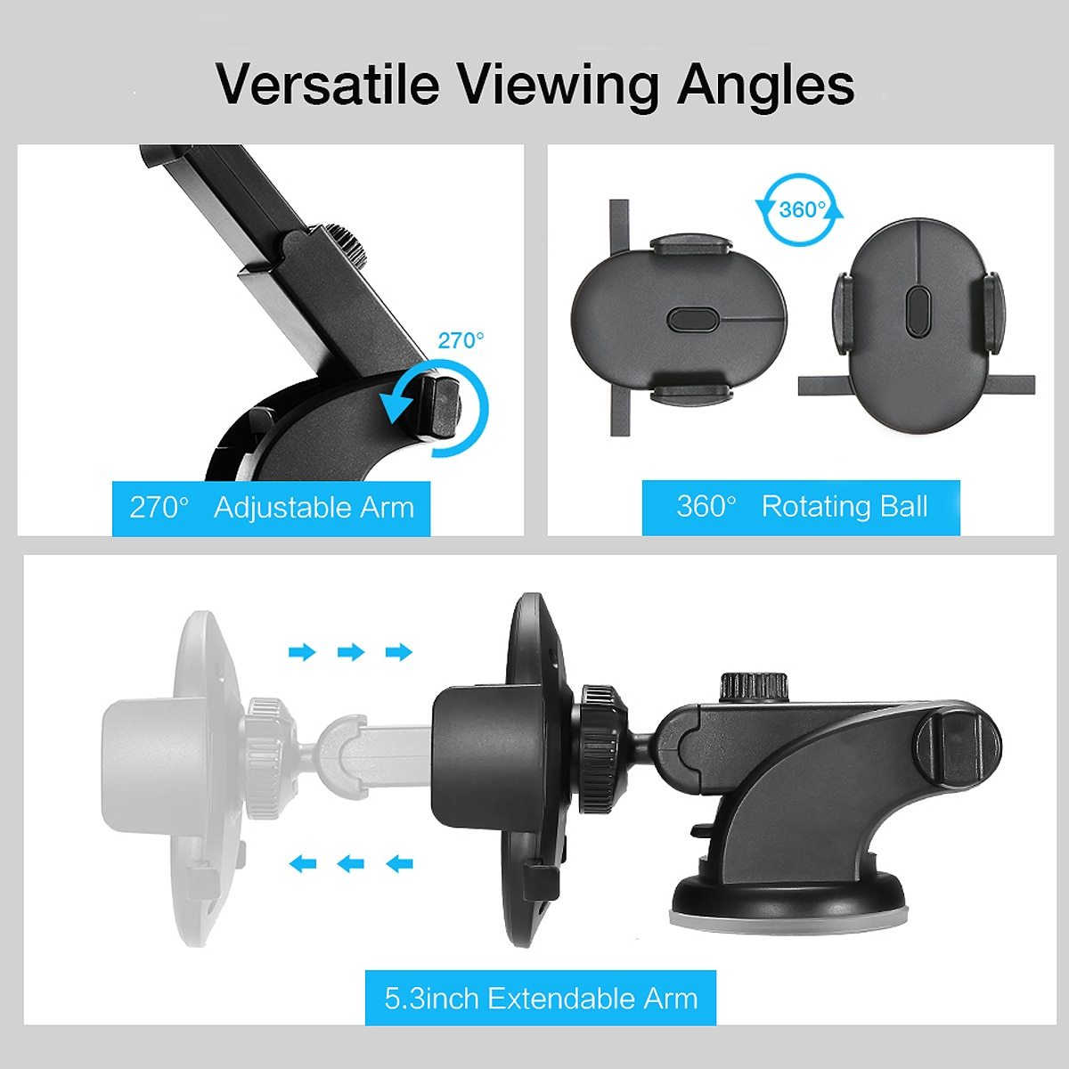 Car Phone Holder ith Suction Cup - Image 3