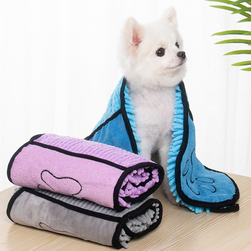Pet Super Absorbent Dog Microfibre Bath Towels for Quick-Drying - Image 3