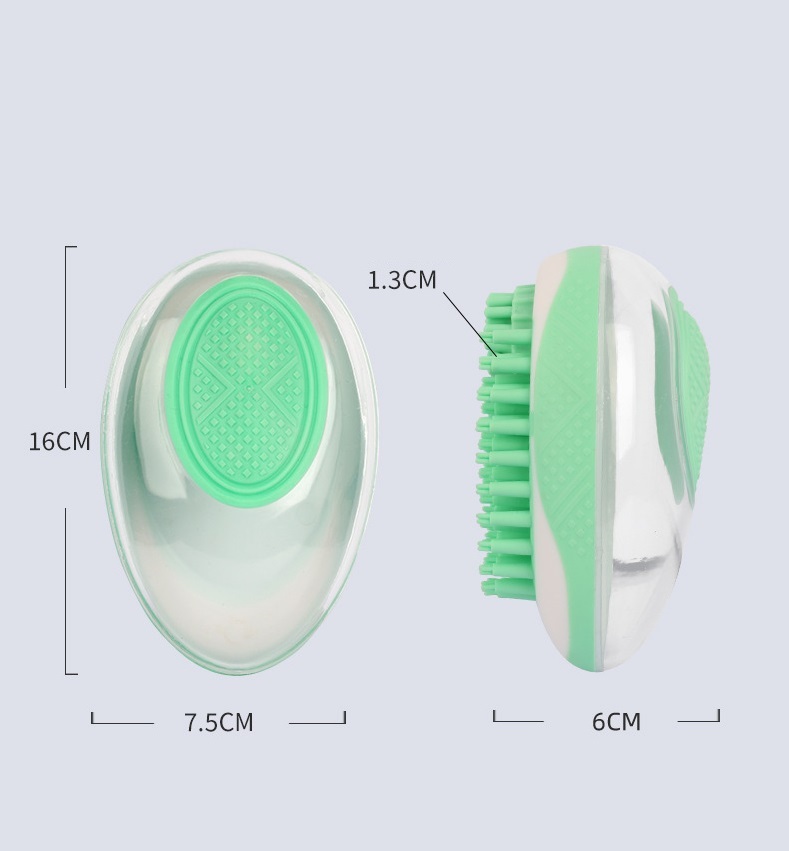 Pet Bath Brush 2-in-1 SPA Massage Comb - Soft Silicone - Image 5