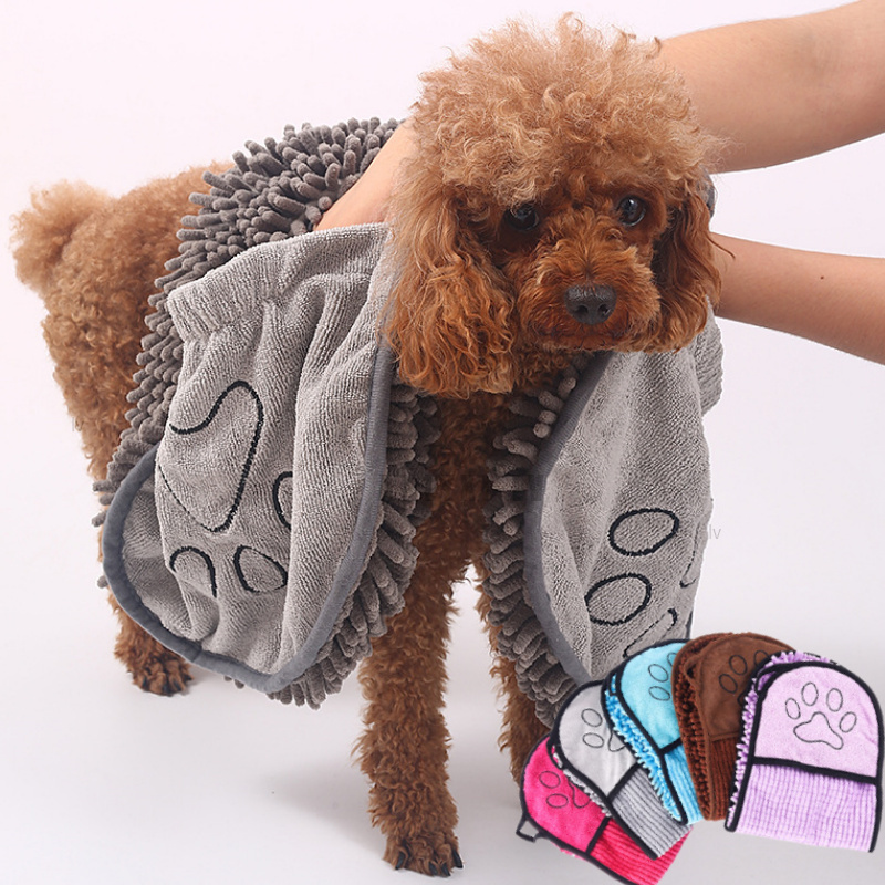 Pet Super Absorbent Dog Microfibre Bath Towels for Quick-Drying - Image 7