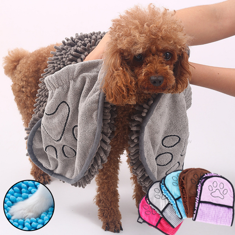 Pet Super Absorbent Dog Microfibre Bath Towels for Quick-Drying - Image 6