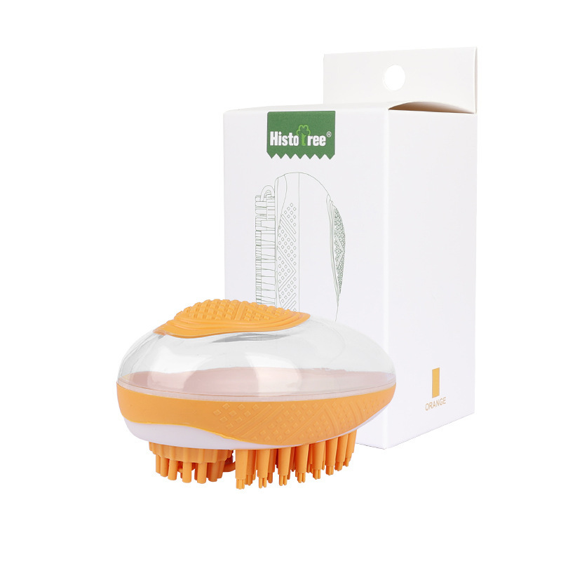 Pet Bath Brush 2-in-1 SPA Massage Comb - Soft Silicone - Image 2
