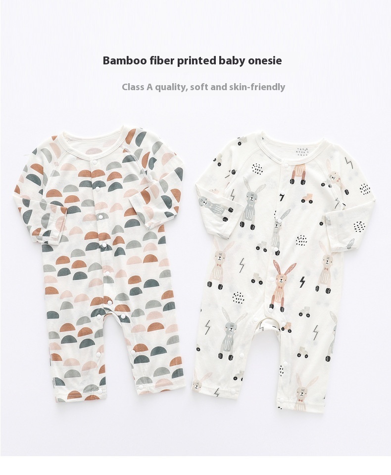 Light And Soft Bamboo Fibre Baby Romper Onesies - Image 5